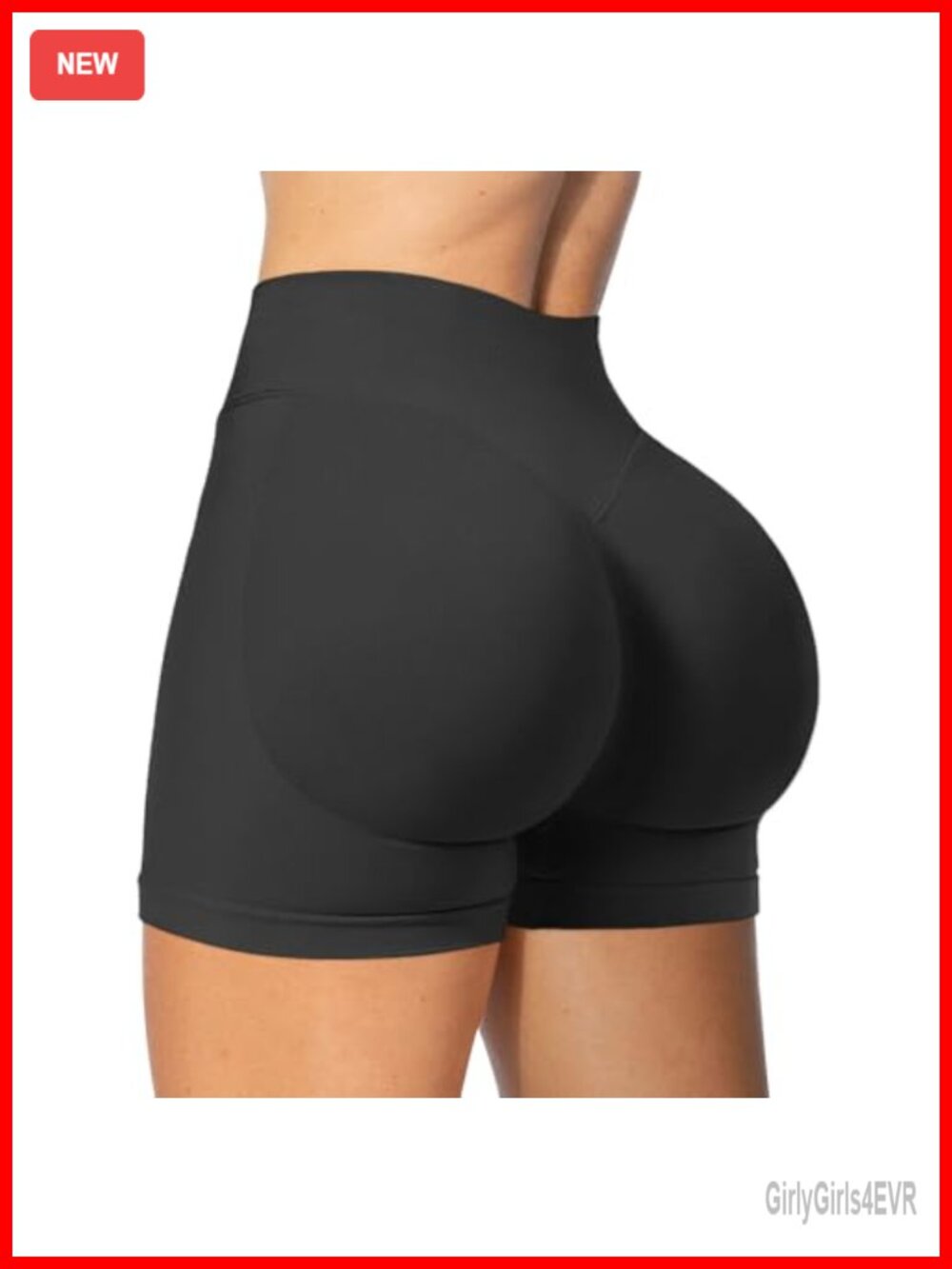 4.5" Impact Workout Scrunch Butt Lifting Biker Shorts Seamless Tummy Control Gym